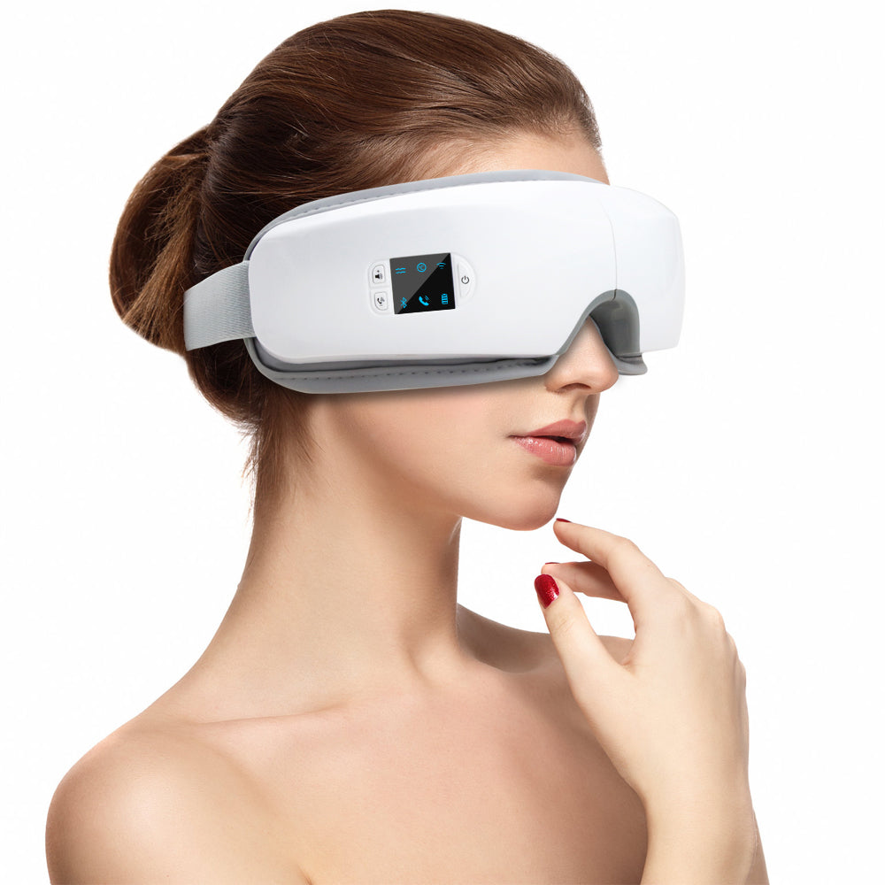 4D Portable Eye Air Pressure Massager - White