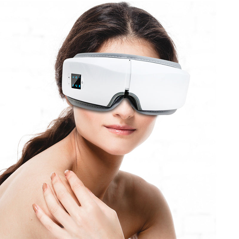 4D Portable Eye Air Pressure Massager - White
