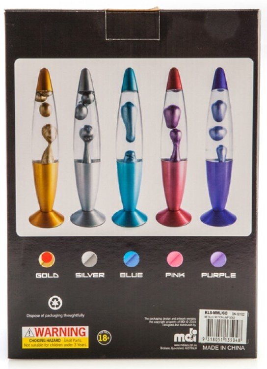 Diamond Motion Novelty Lamp - Silver/Blue