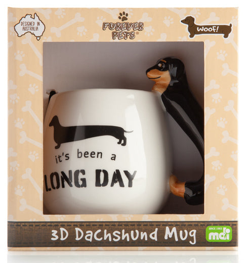 Furever Pets Dachshund - 3D Handle Novelty Mug