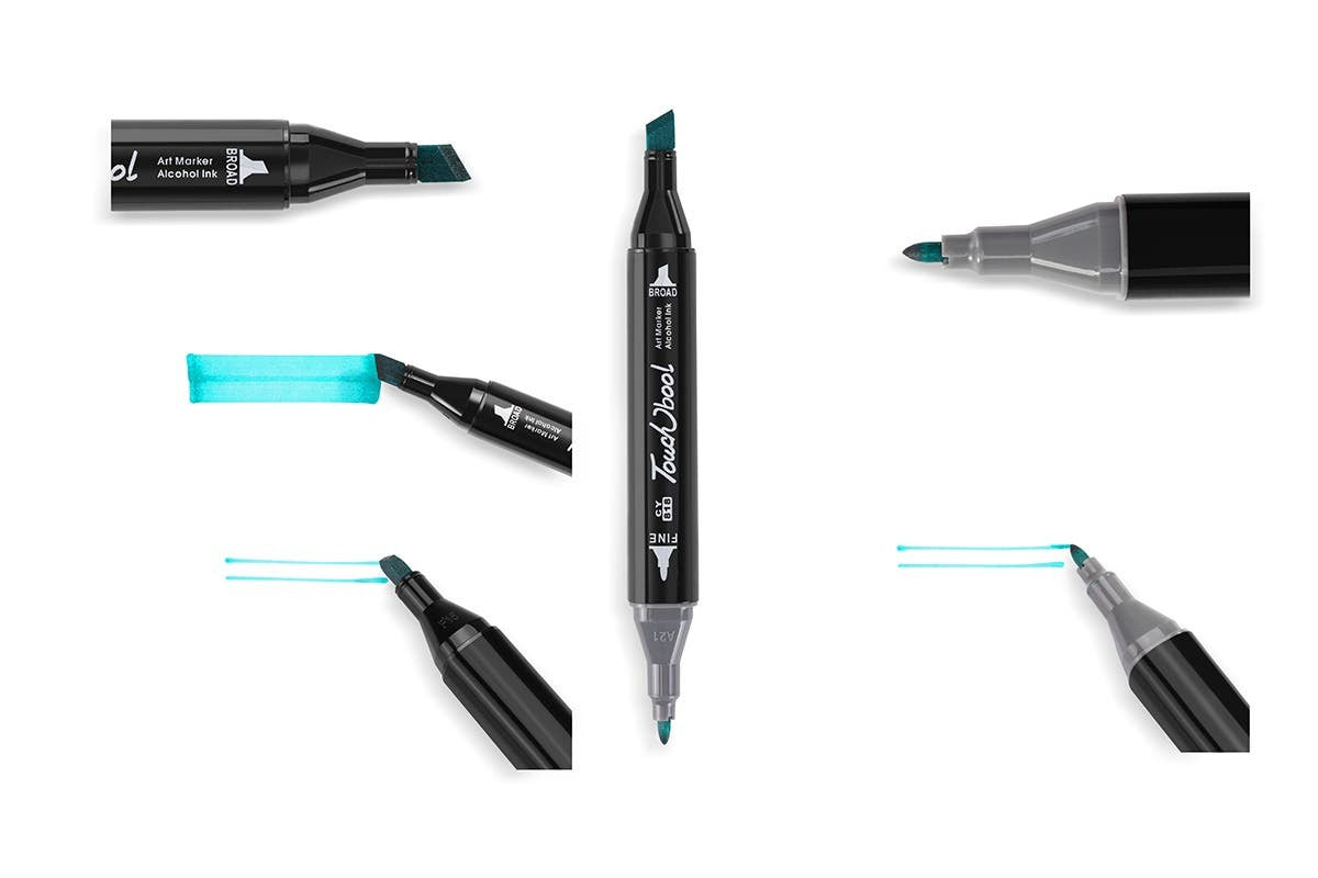 168-Piece Colour Marker Set (Black)