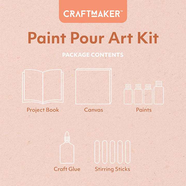 Craft Maker Deluxe Paint Pouring Art Kit
