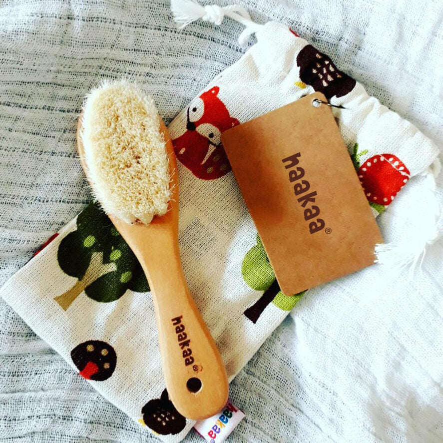 Haakaa: Goat Wool Baby Hair Brush