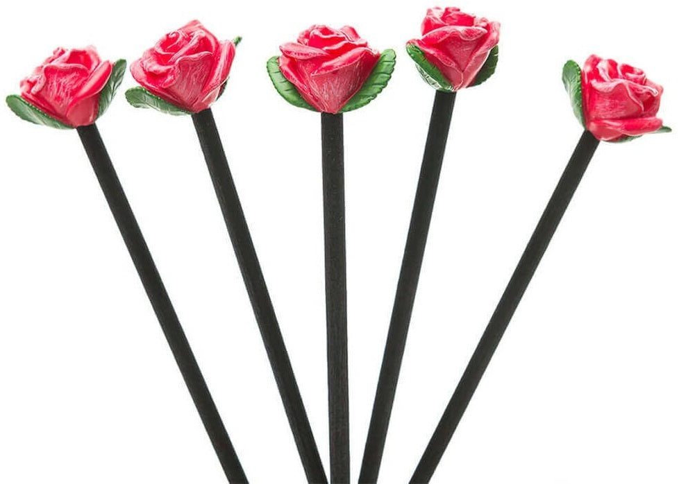Jardinopia Garden Décor: Diffuser Topper - Roses (Set of 5)