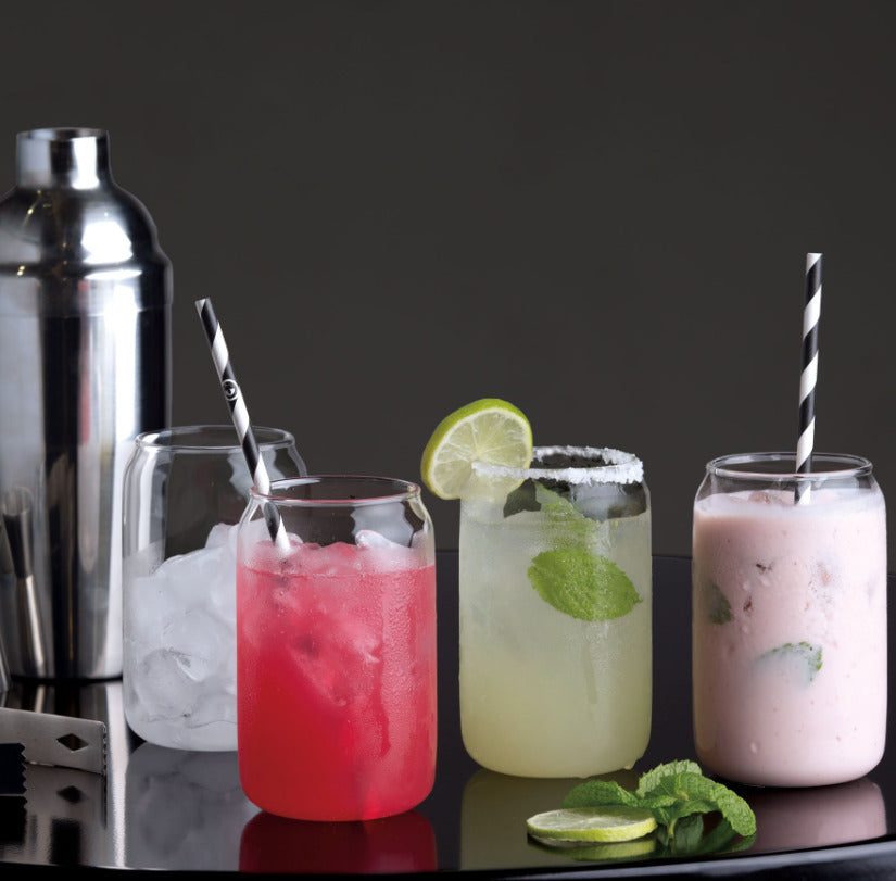 Beer Can Shaped Glass Set (Set of 4)