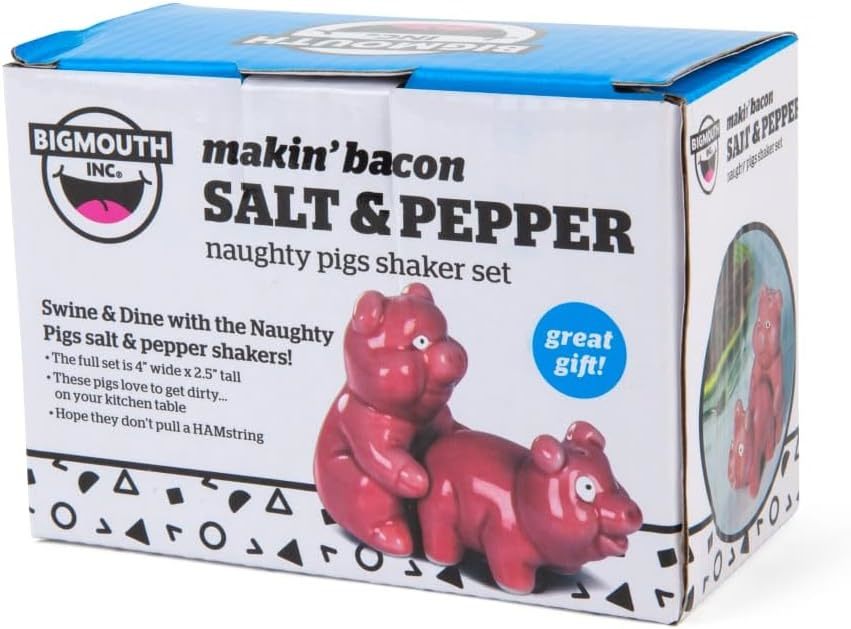 BigMouth: Naughty Pigs Salt & Pepper Shaker Set