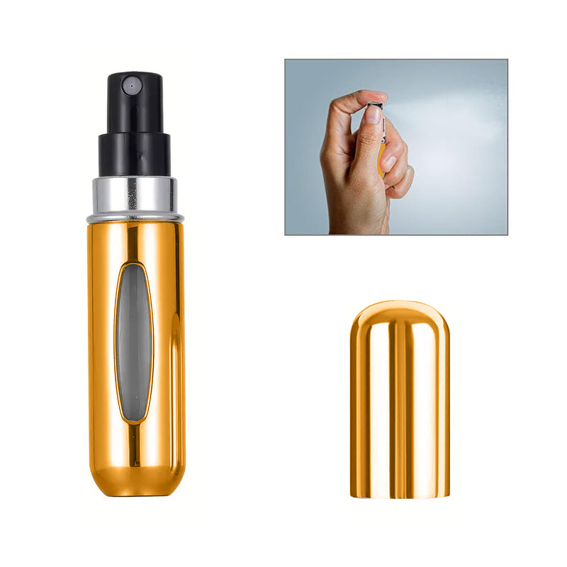 Perfume Refillable Atomisers (3 Pack) Gold/Pink/Black
