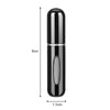 Perfume Refillable Atomisers (3 Pack) Gold/Pink/Black
