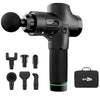 Massage Gun- Hand held - x6 Heads Black