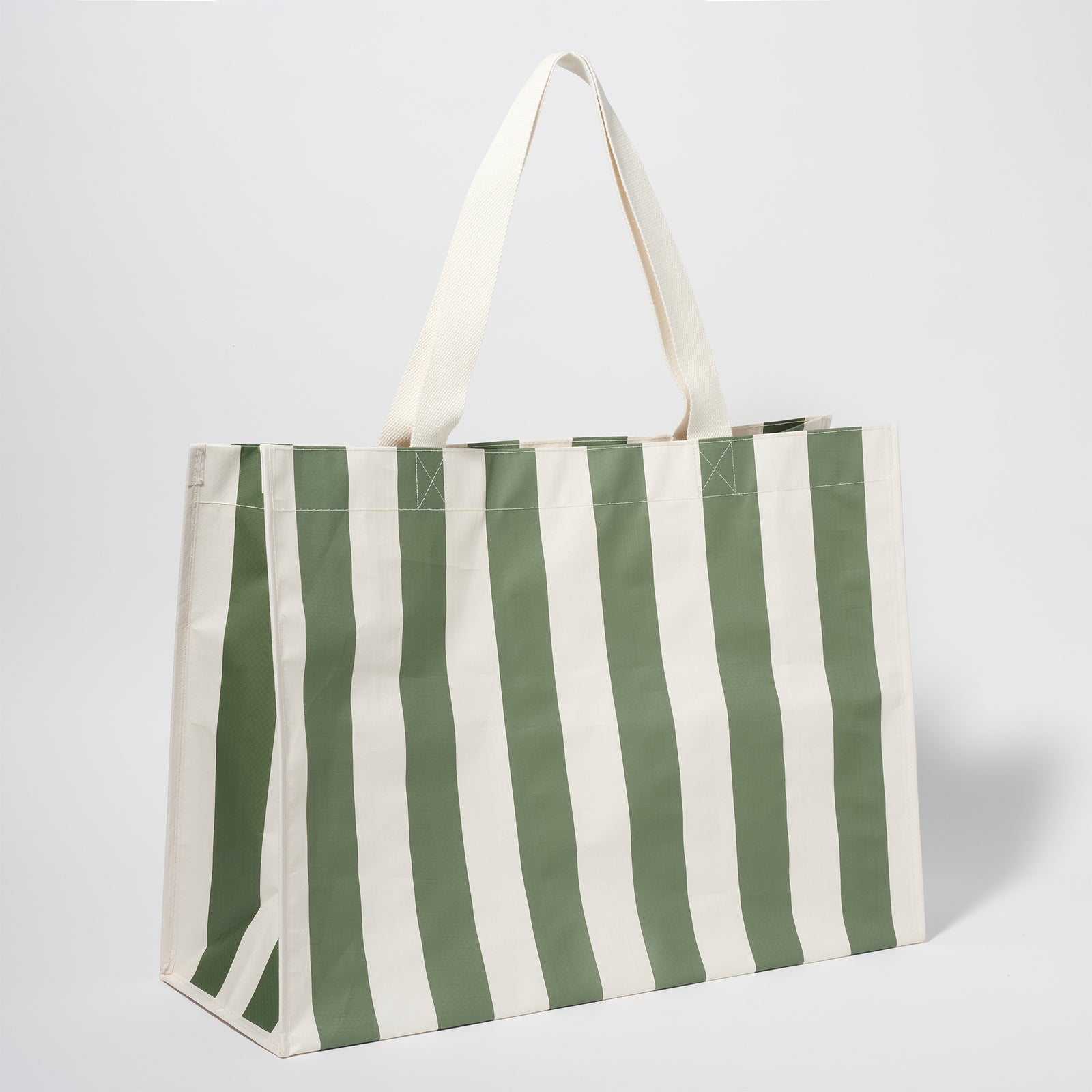 Sunnylife: Carryall Beach Bag - The Vacay Olive Stripe