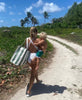 Sunnylife: Carryall Beach Bag - The Vacay Olive Stripe