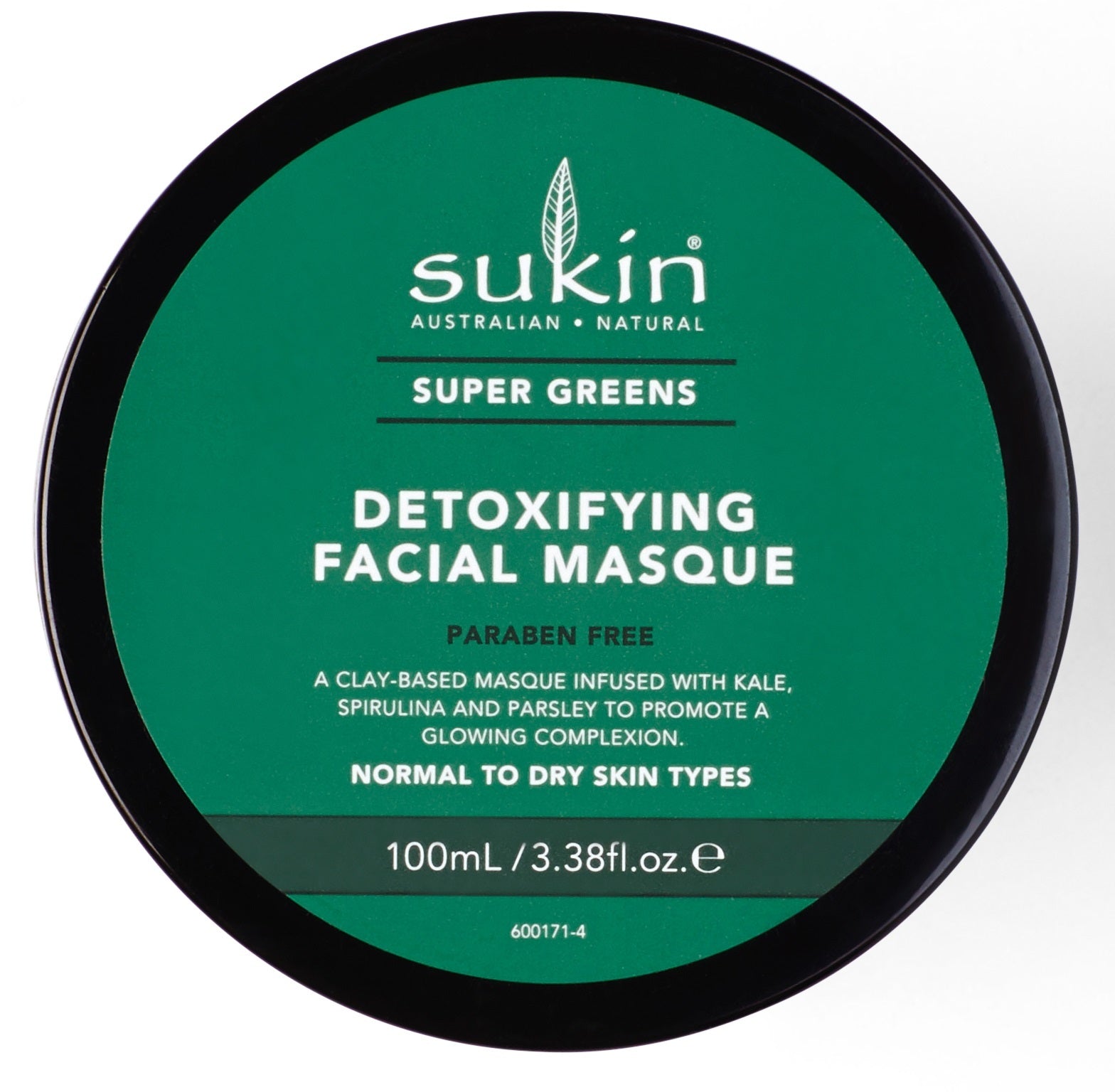 Sukin: Supergreens - Detoxifying Clay Masque (100ml)