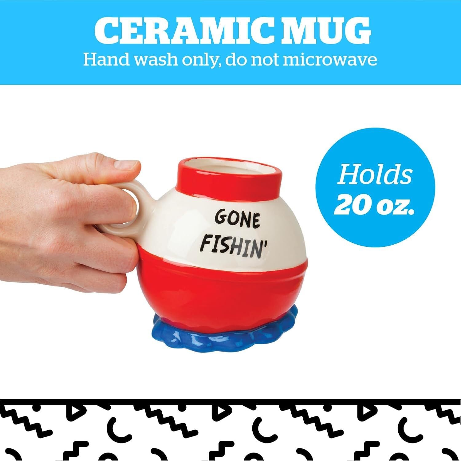 BigMouth: Gone Fishin' Novelty Mug