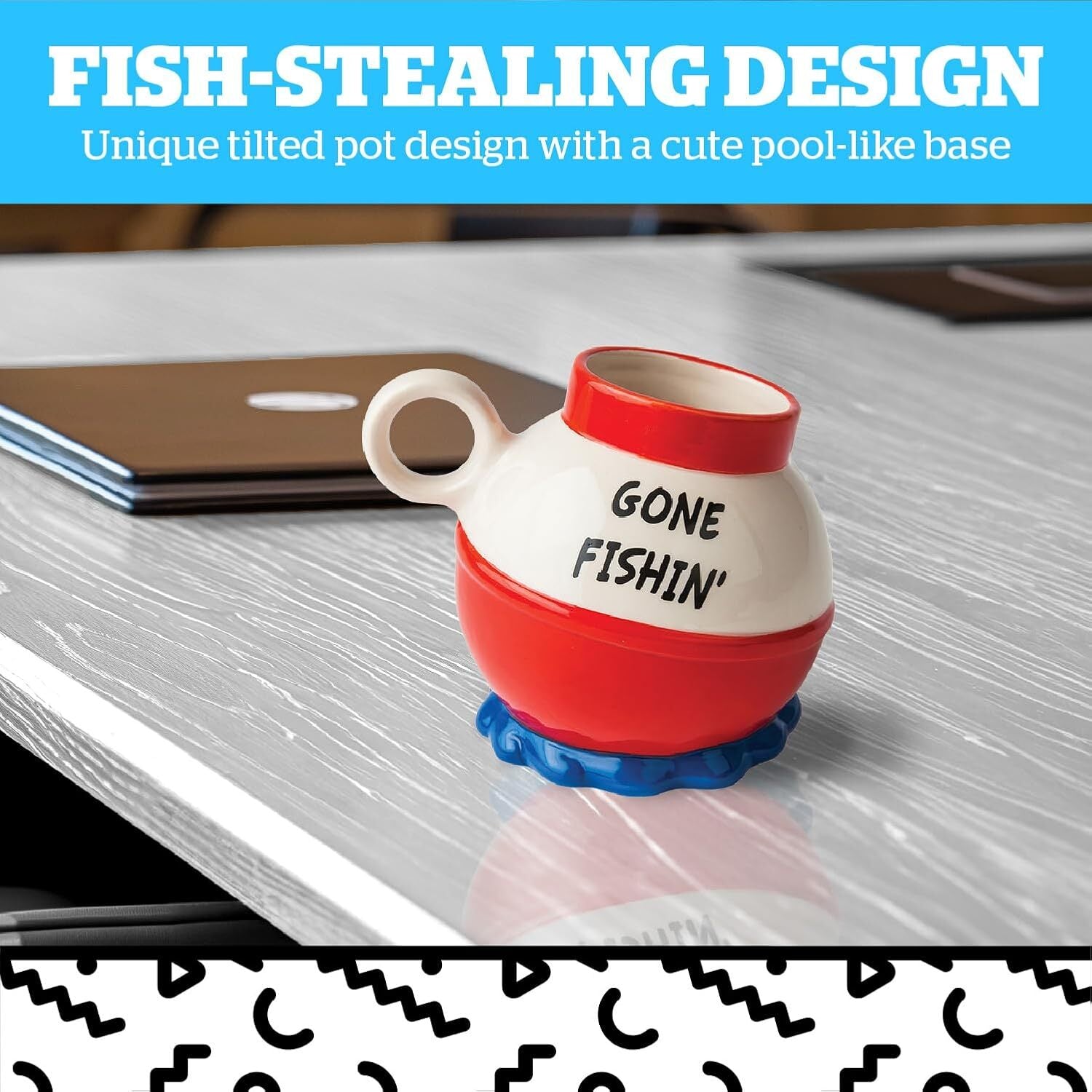 BigMouth: Gone Fishin' Novelty Mug