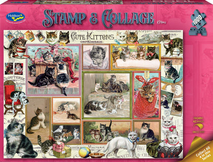Stamp & Collage: Kittens (1000pc Jigsaw) Board Game
