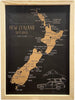 Moana Road: A3 Framed Pin Cork Map