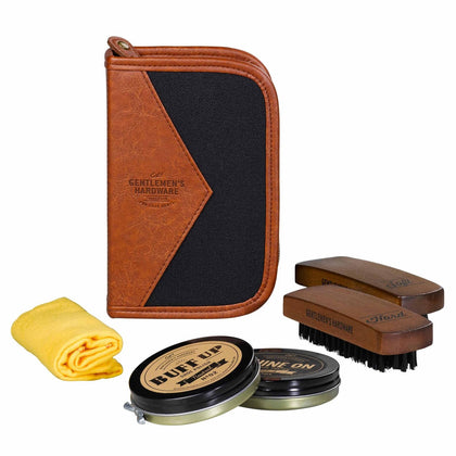 Gentlemen's Hardware: Charcoal Shoe Shine Kit