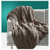Sunbeam: Feel Perfect Cosy Sherpa Fleece Heated Throw Rug (Warm Grey)