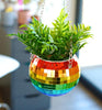 Bubblegum Stuff: Rainbow Disco Ball Hanging Planter