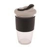 Oasis: Glass Coffee Cup - Black (454ml) - D.Line