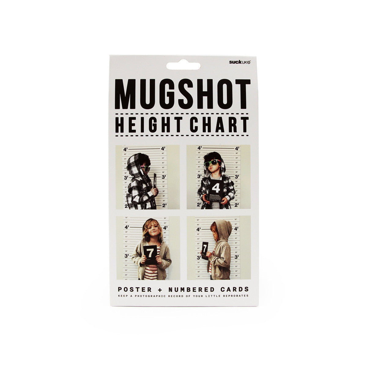 Suck UK: Mugshot Height Chart