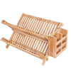 Bamboo Dish Rack with Utensil Holder