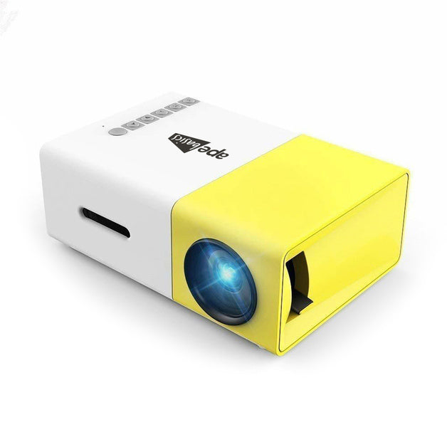 Ape Basics Portable Full Color LED LCD Video Projector - Yellow