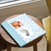 Pearhead: Chevron Baby Book - Blue