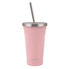 Oasis: Insulated Smoothie Tumbler With Straw - Soft Pink (500ml)