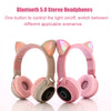 Cat Ears: Bluetooth Wireless On-Ear Headset - Pink