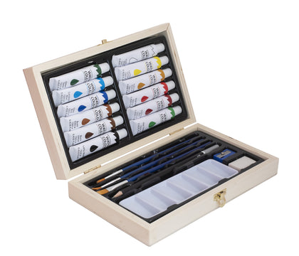 Jasart: Mini Wooden Acrylic Box Set (20pc)