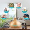 Natural Aroma Essential Oil Diffuser 400ml - Lightwood