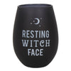 Stemless Wine Glass - Resting Witch Face