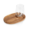 Wine Appetizer Plate Set of 4 - Acacia Wood