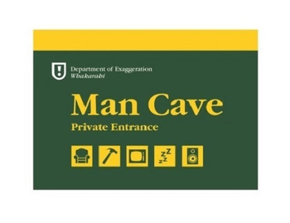 Man Cave - A4 Wooden Sign