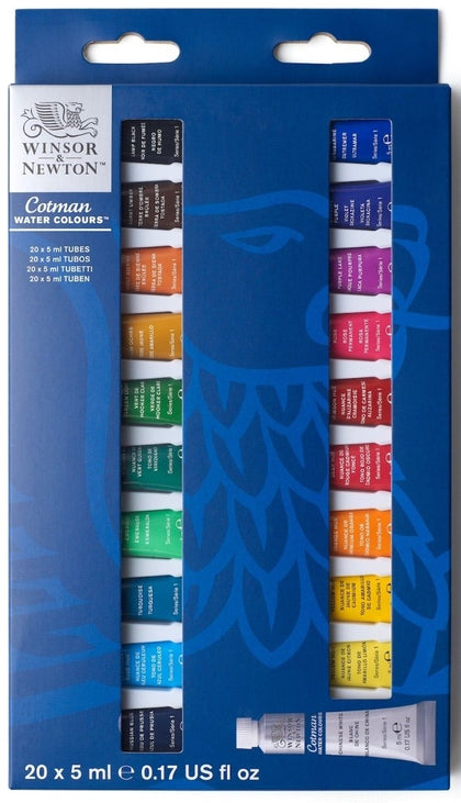 Winsor & Newton: Cotman Watercolour - Arrival Set (20 x 5ml)