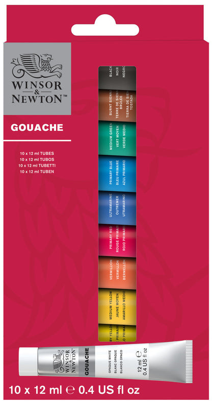 Winsor & Newton: Gouache - Arrival Set (10 x 12ml)