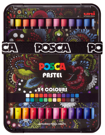 Uni Posca: Art Pastels - Assorted Colours (Set of 24)