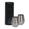 Po di Fame: Stemless Stainless Steel - Wine Glass Set