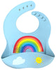 Moana Road: Silicone Bib - Blue Rainbow