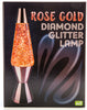 Rose Gold Diamond - Glitter Lamp