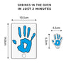 Pikkii: Kids Handprint Shrink - Keyring Kit