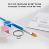 Pikkii: Kids Handprint Shrink - Keyring Kit