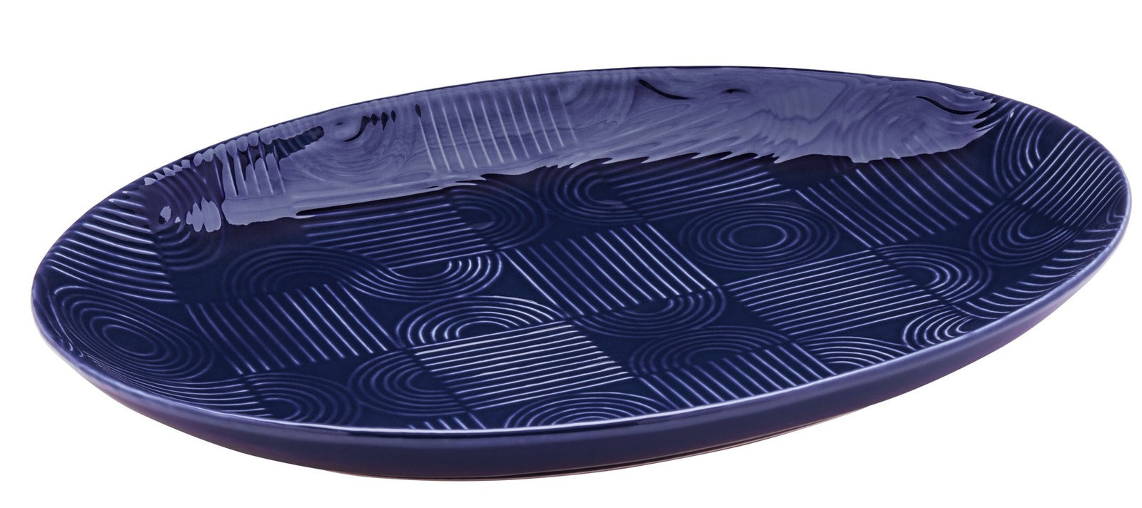 Maxwell & Williams: Indigo Blue Arc Oval Platter - 36cm