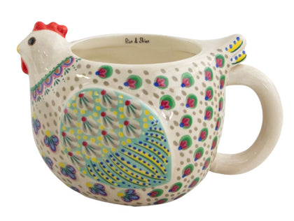 Natural Life: Folk Art Novelty Mug - Penny The Chicken
