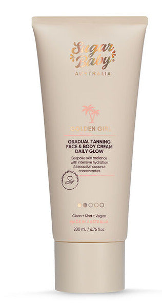 Sugar Baby: Golden Girl Gradual Tanning Face & Body Cream Daily Glow