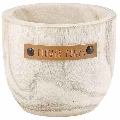 Wood Planter - Flower Power