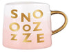 Artisanal Novelty Mug And Saucer Set - Snooze