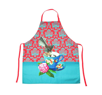 Fantail Kitchen Apron - Blue