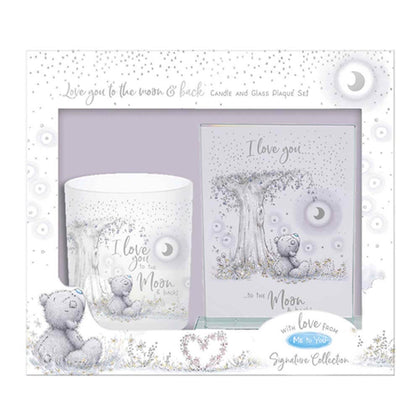 Me to You: Signature Moon & Back Candle & Glass Plaque Set